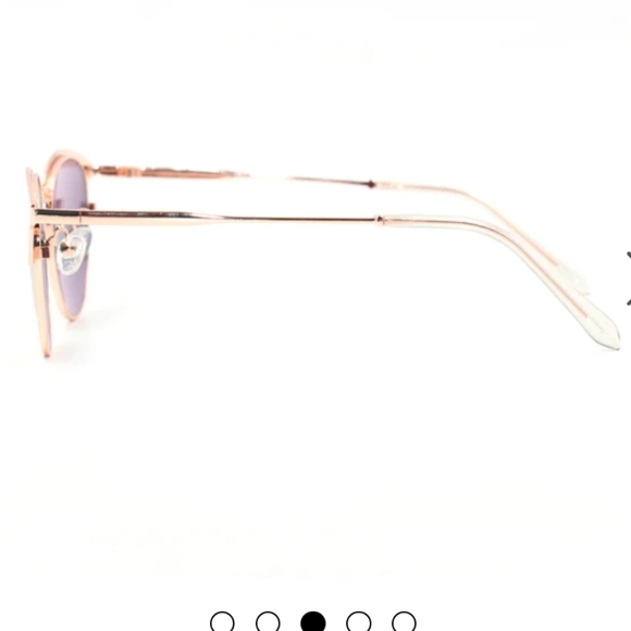 TOPFOX CANDY PINK ROUND OVERSIZED SUNGLASSES - Picture 8 of 13